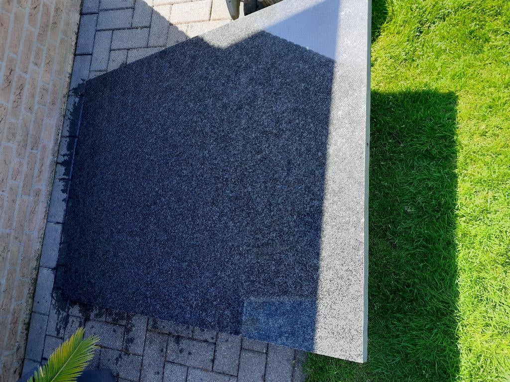 hardstenen plaat grijs, Ophalen