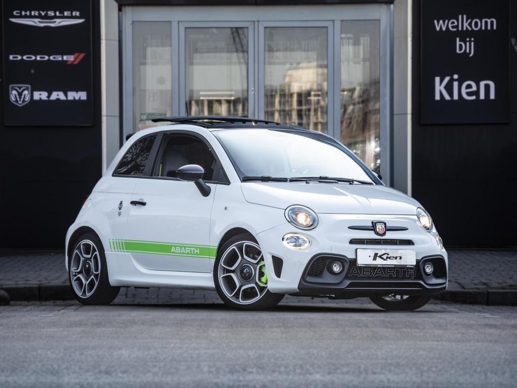Abarth 595 1.4 T-Jet Turismo 70th Anniversary | Automaat | S, Auto's, Abarth, 15 km/l, 4 cilinders, Wit, Leder