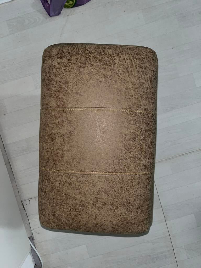 Kunstleder zitkruk/ voetenbankje, Ophalen, Minder dan 50 cm, Zo goed als nieuw, Stof