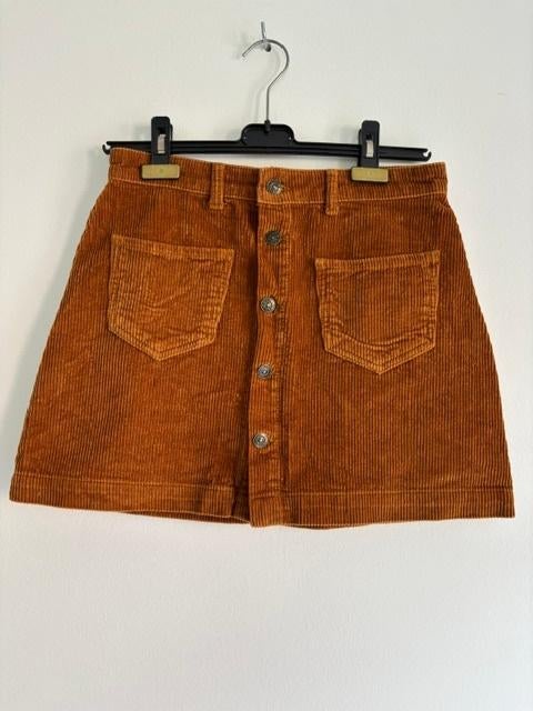 bruine rok ribstof maat M, Maat 38/40 (M), Only, Bruin, Ophalen of Verzenden