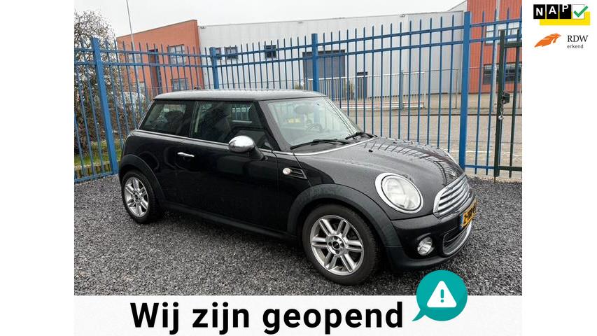 Mini Mini 1.6 One Holland Street CLIMA!NAVI!APK!NETJES!KOOPJ, Auto's, Voorwielaandrijving, Stof, Gebruikt, Zwart