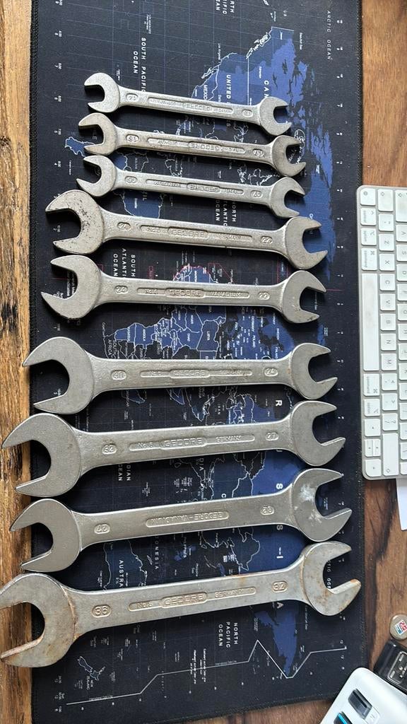 gedore steeksleutel ’s 9 stuks, Ophalen of Verzenden, Zo goed als nieuw