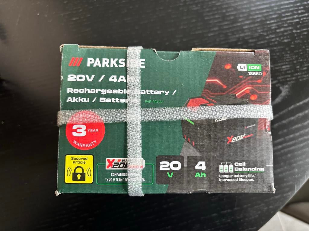 Parkside 20V / 4Ah Accu / Batterij PAP 204 A1, Ophalen, Nieuw, Minder dan 400 watt, Overige typen