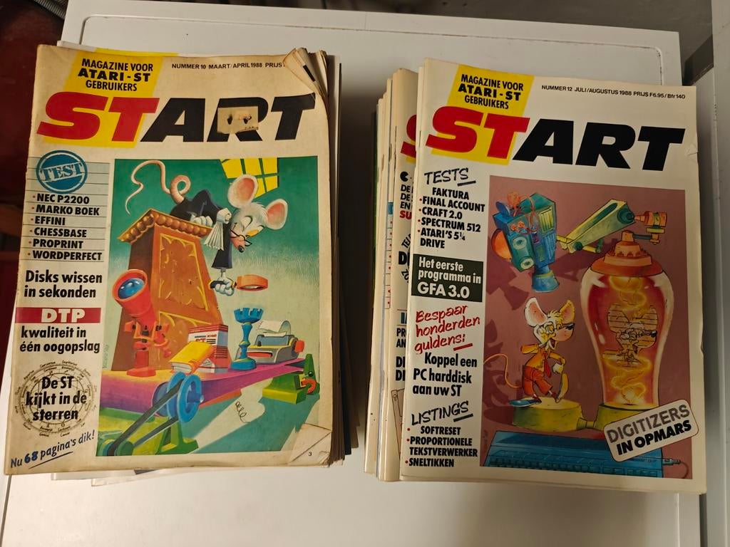 Atari START magazine (twee 75% complete sets), Computers en Software, Vintage Computers, Ophalen