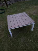 Buiten tafel 80x80 composiet en aluminium, Ophalen of Verzenden, Gebruikt, Vierkant, Aluminium