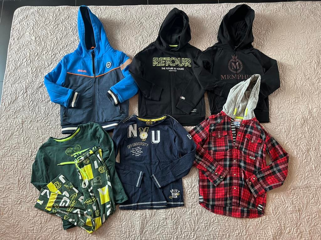 Maat 122/128 jongens pakket merkjes, Kinderen en Baby's, Kinderkleding | Maat 122, Ophalen of Verzenden, Zo goed als nieuw, Jongen