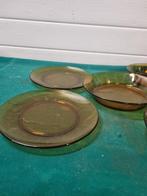 borden 2x ontbijt en 3x diep duralex v amber glas, Ophalen of Verzenden, 'T Olde Gre-j, Info@toldegrej.nl, Endepoelstraat 20f Didam