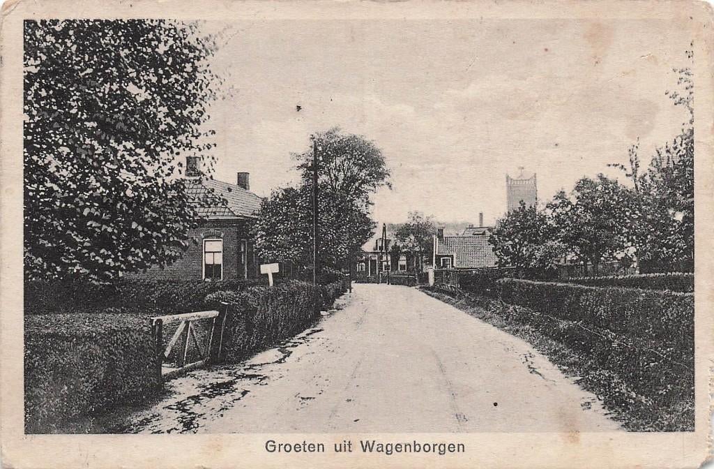 JN918 Wagenborgen Groeten uit 1927, Verzenden, 1920 tot 1940, Gelopen, Groningen