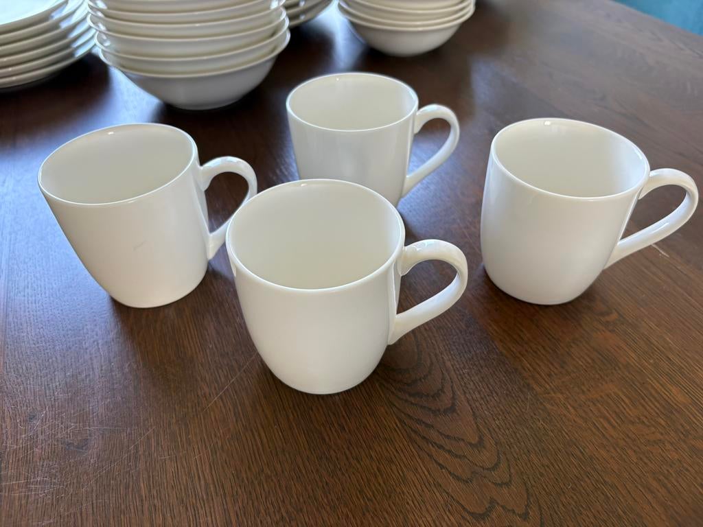 Witte bekers SEQ home elements, Ophalen, Zo goed als nieuw, Effen, Kop(pen) en/of Schotel(s)