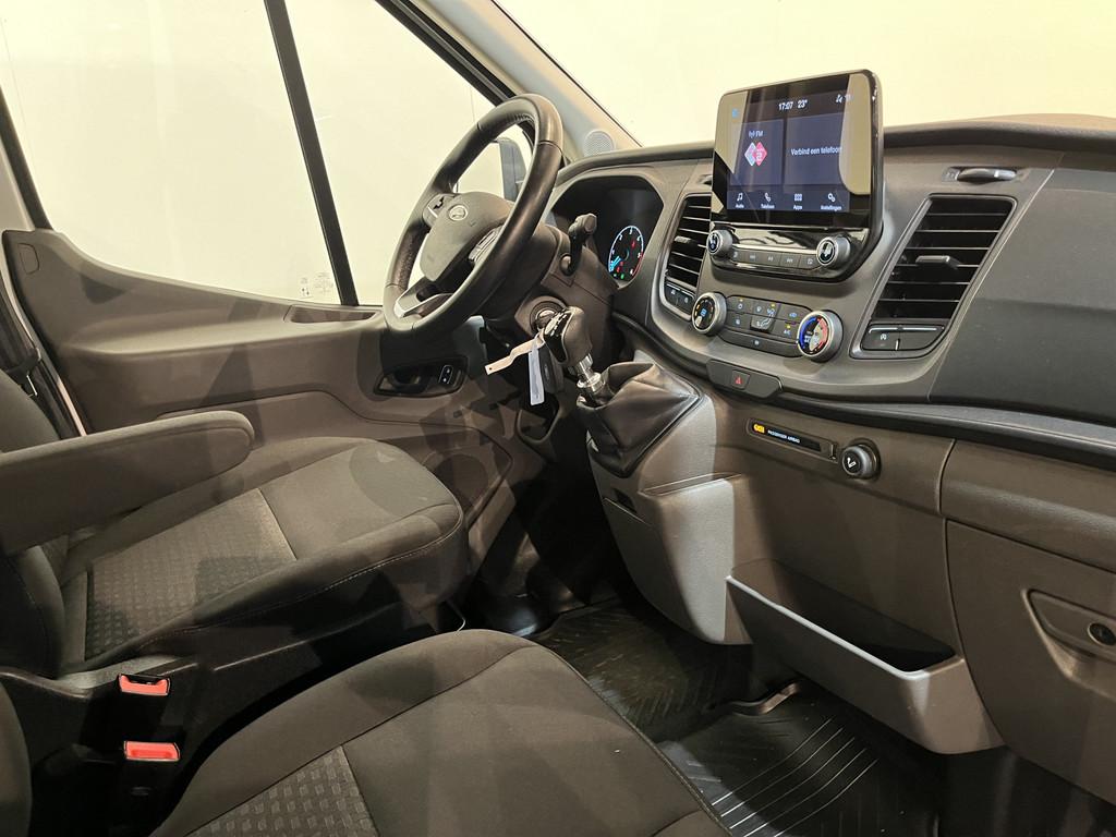 Ford Transit 2.0 TDCI L3H1 130 PK DC Dubbel Cabine Trend Ope, Voorwielaandrijving, 4 cilinders, Met garantie (alle), Wit