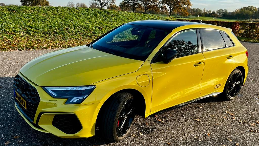 Audi A3 45 Tfsi e | s-line | hybride | garantie | 245 pk, Auto's, Plug-in hybride, 93 €/maand, 149 pk, Geïmporteerd