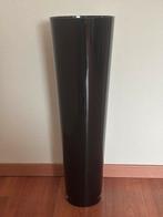 Grote zwarte glazen vaas, Huis en Inrichting, Woonaccessoires | Vazen, Gebruikt, Zwart, Ophalen of Verzenden, Glas