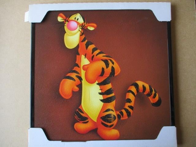 adv10160 disney tijgertje schilderij bruin, Ophalen, Overige figuren, Gebruikt, Overige typen
