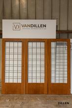 3 delige set ensuite vouwdeuren glas in lood top staat