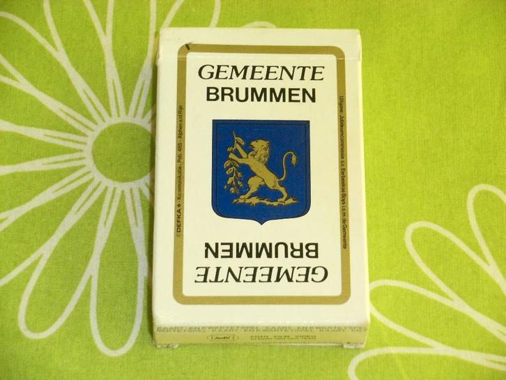 Speelkaarten/kwartet gemeente Brummen - Eerbeekse boys 1987, Verzamelen, Speelkaarten, Jokers en Kwartetten, Gebruikt, Kwartet(ten)