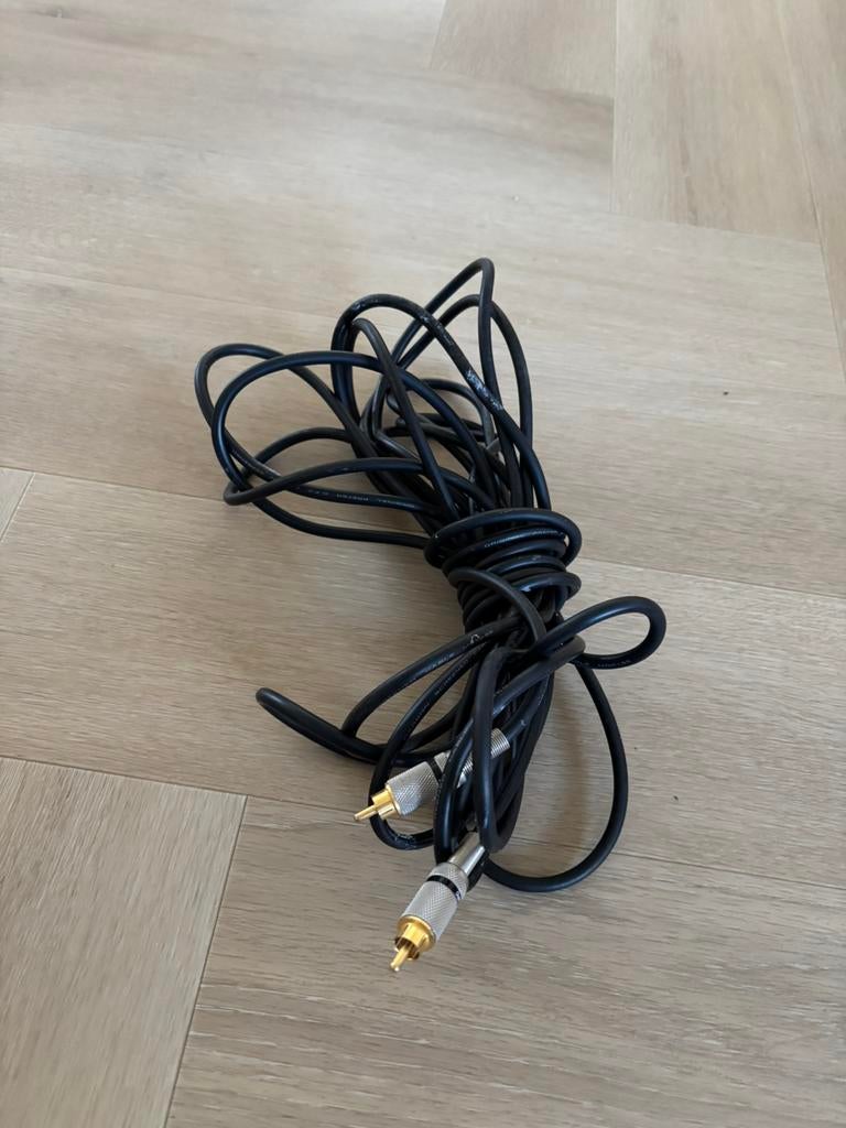 Subwoofer kabel 9 meter, Ophalen of Verzenden, Zo goed als nieuw