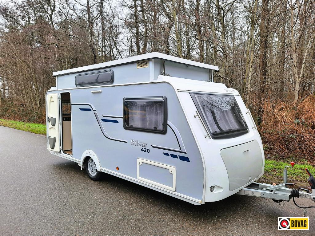 Trigano Silver 420, Caravans en Kamperen, Caravans, Trigano, 750 - 1000 kg, Schokbreker, 4 tot 5 meter