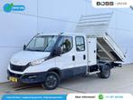 Iveco Daily 35C14 2.3 Kipper Dubbele Cabine Dubbellucht 6 St, Auto's, Gebruikt, Zwart, Iveco, Wit