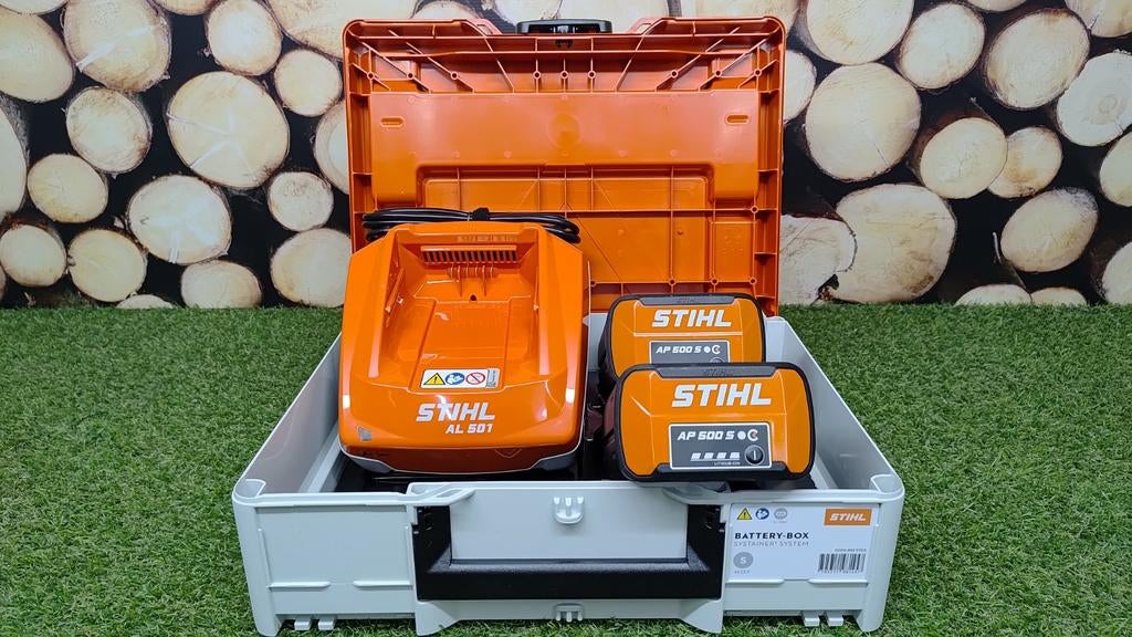 Stihl Power Box Extreme - 2x AP 500 S Accu & AL 501 Lader, Ophalen of Verzenden, Nieuw, Overige soorten, Stihl