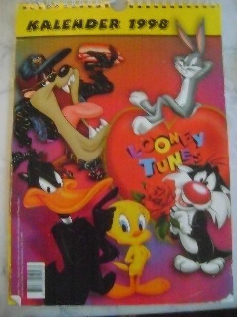 looney tunes kalender uit 1998 onbeschreven kalender, Ophalen of Verzenden, Overige figuren, Gebruikt