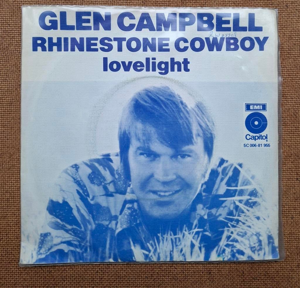 Campbell,  Glen  - Rhinestone cowboy  - Single is TOP, Cd's en Dvd's, Vinyl Singles, Gebruikt, Verzenden, 7 inch, Single