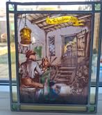 Glas in lood raamhanger 'De Schoolmeester', Ophalen of Verzenden