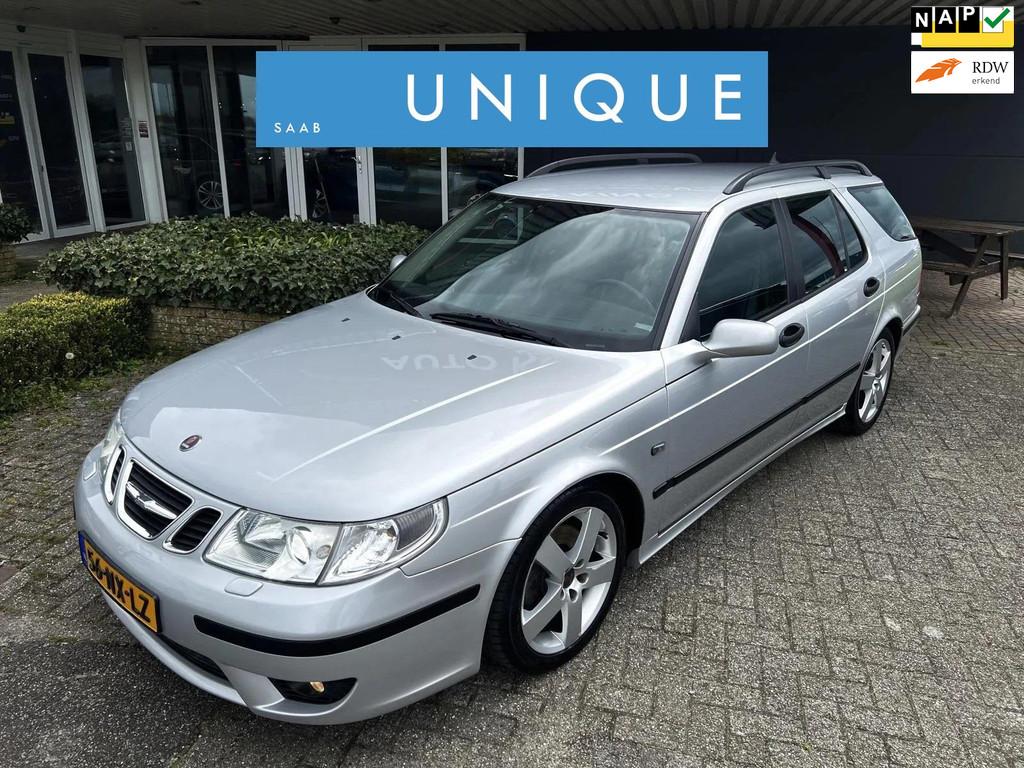 Saab 9-5 2.3 T AERO CLIMA/NAV/LEDER/XENON, Auto's, Saab, Automaat, Zwart, 4 cilinders, 93 €/maand