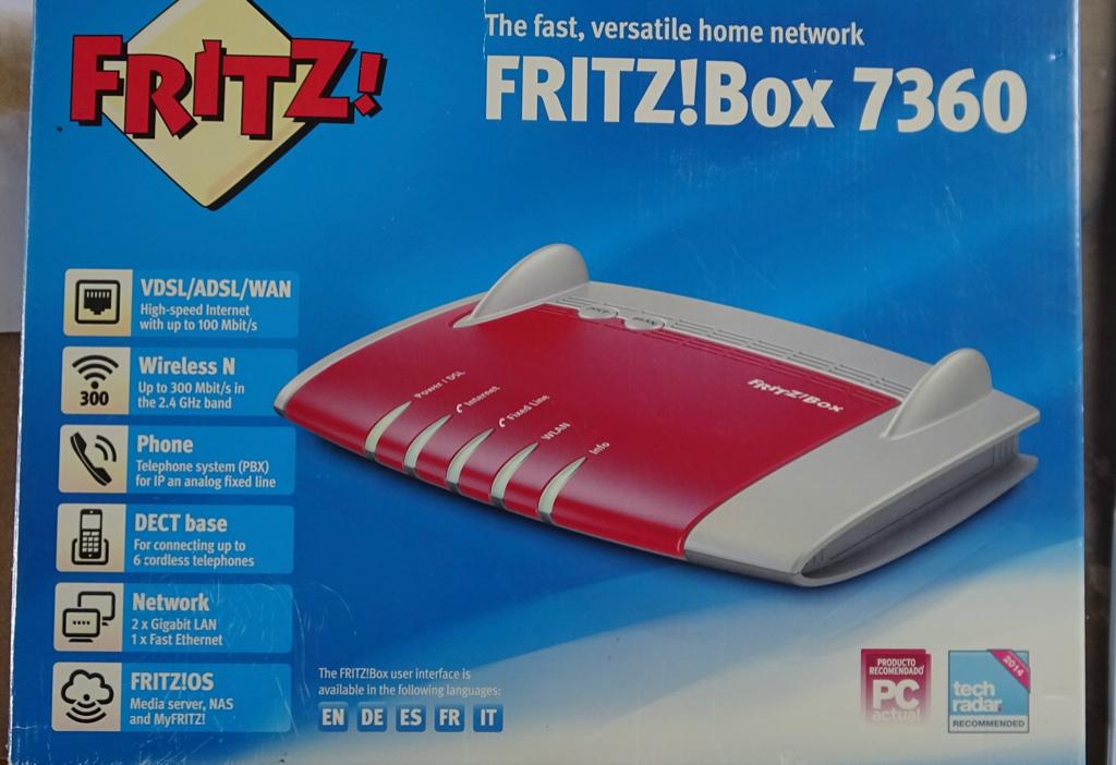Fritz!box 7360 modem en router + Wlan 310, Computers en Software, Routers en Modems, Ophalen of Verzenden, Nieuw, Router met modem