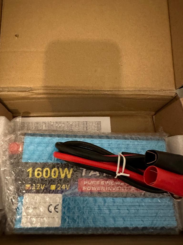 Zuivere sinus omvormer 1600W 12V caravan camper Nespresso, Verzenden, Nieuw