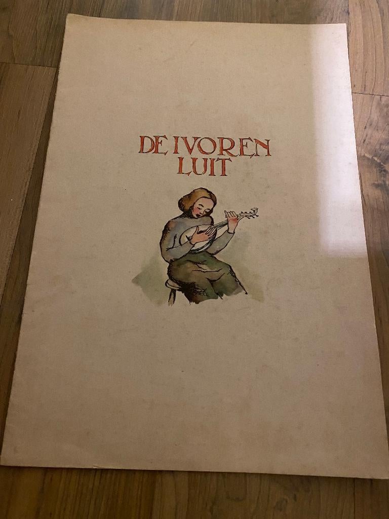 Leuk oud muziekboekje voor Kerstmis uit 1938 De Ivoren Luit., Ophalen, Overige instrumenten, Zo goed als nieuw, Artiest of Componist