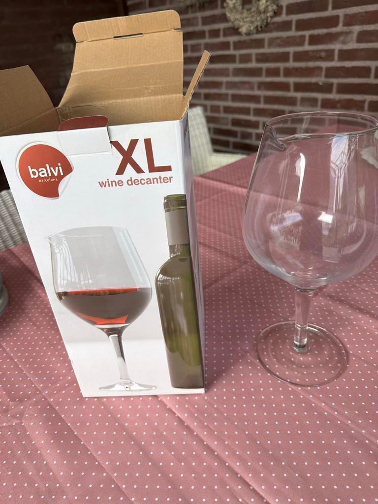 BALVI Wijndecanter 1,5 L, Nieuw, Ophalen of Verzenden, Wit, Overige merken
