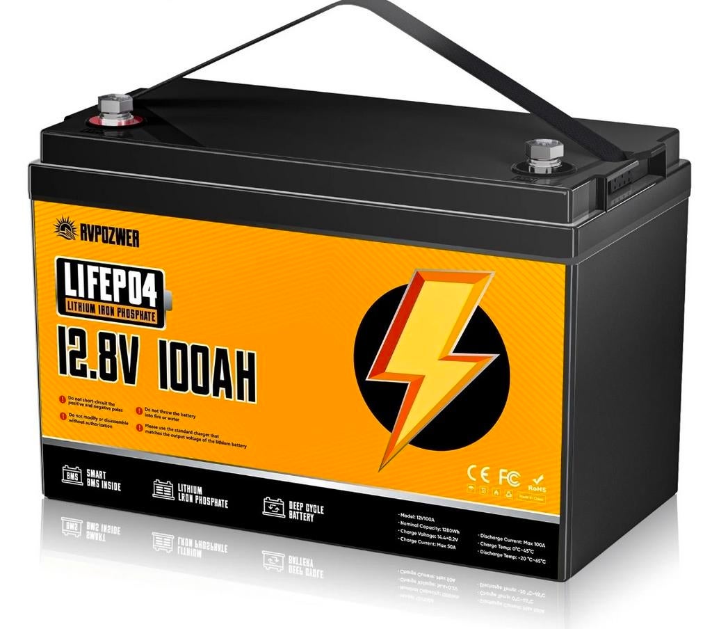 Nieuwe LiFePO4 Accu 12.8V 100Ah, Watersport en Boten, Ophalen of Verzenden, Nieuw