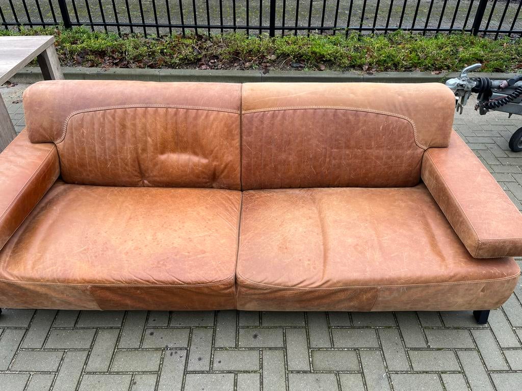 Bank van Piet Klerkx, Ophalen, Gebruikt, Driepersoons, Rechte bank