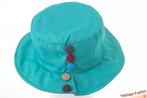 Dames regen buckethoed Hawkins knopen turkoise 1size fits al, Hoed, Hawkins, Nieuw, One size fits all