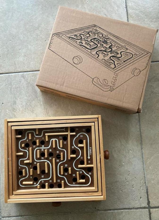 Houten Labyrint Spel - IKEA Labyrinth, Kinderen en Baby's, Speelgoed | Houten speelgoed, Ophalen of Verzenden, Zo goed als nieuw