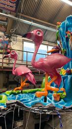 Carnaval opzetstuk 2x flamingo, Ophalen, Zo goed als nieuw, Carnaval