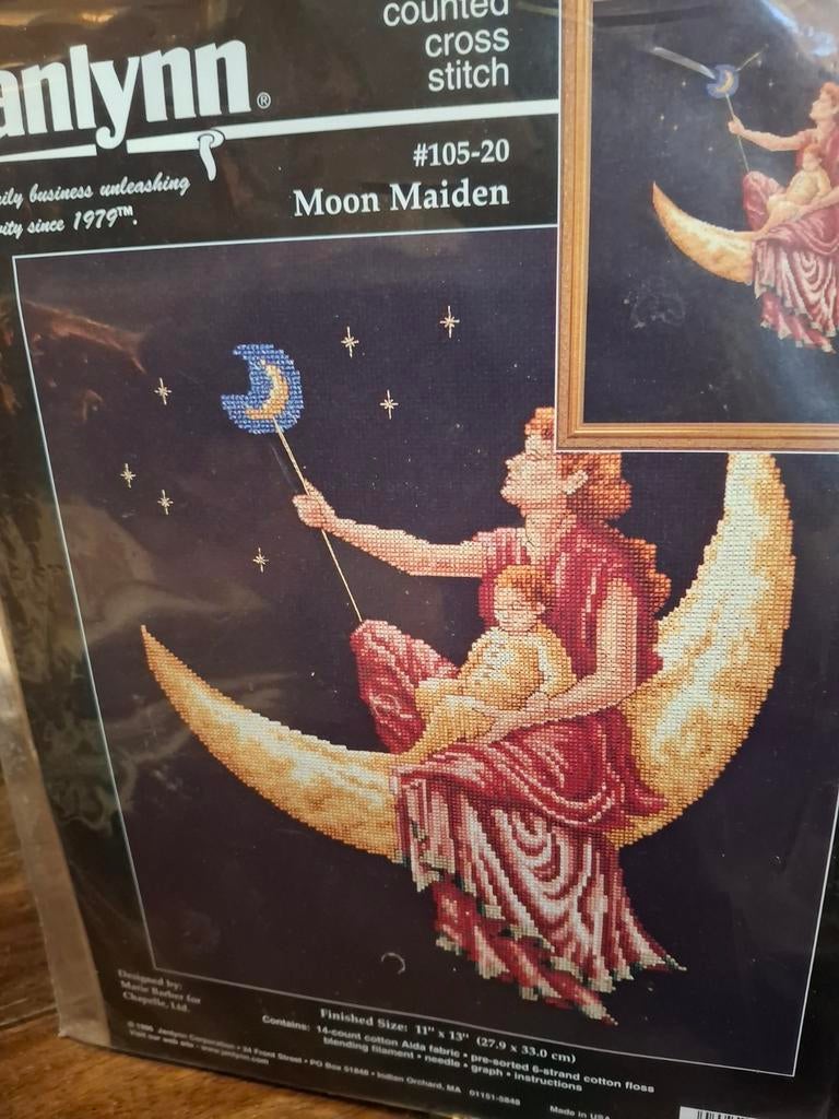 Moon maiden, Hobby en Vrije tijd, Borduren en Borduurmachines, Ophalen of Verzenden, Nieuw, Borduurpakket