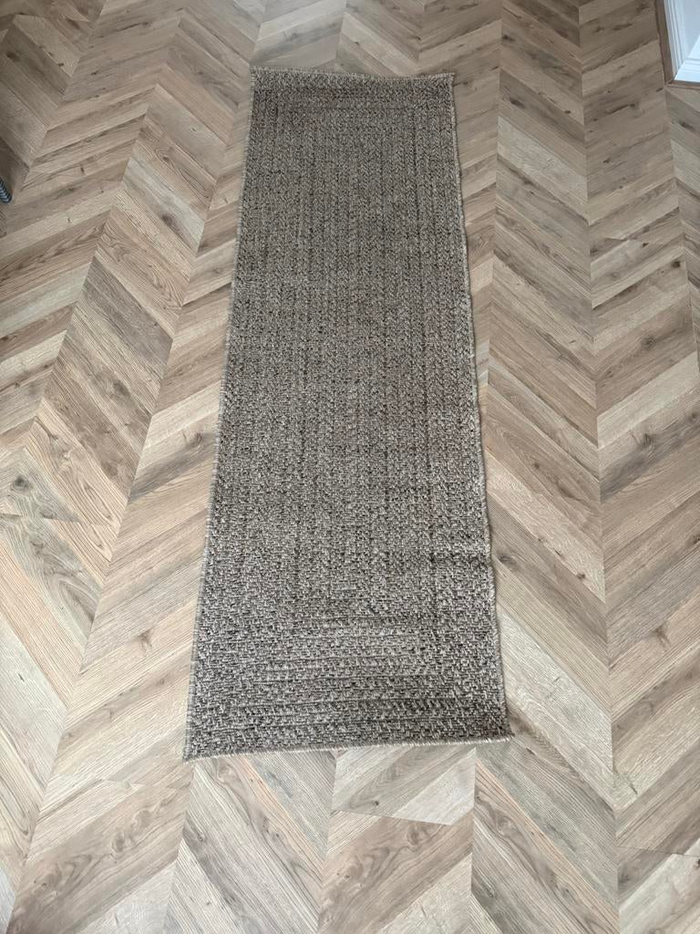 Modern vloerkleed Kenzy – jute look – indoor & outdoor – 60, Ophalen, Gebruikt, Bruin, 50 tot 100 cm