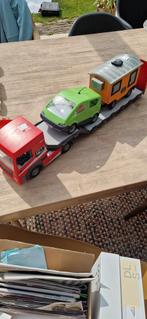 Playmobil Vrachtwagencombinatie , bouwkeet en busje, Ophalen of Verzenden, Bus of Vrachtwagen, Overige merken
