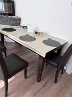 Eet tafel woonkamer 6 personen, Gebruikt, Vijf personen of meer, 150 tot 200 cm, Rechthoekig