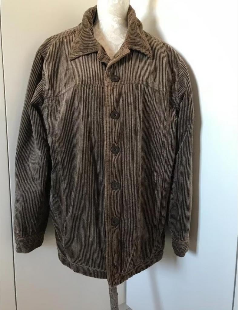 Corduroy Jas met Teddy Voering, Kleding | Heren, Jassen | Winter, Bruin, Biaggini, Zo goed als nieuw, Verzenden
