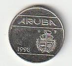 25  cent  1998  Aruba. km. 3 a ( 0,40 ), Ophalen of Verzenden, Noord-Amerika, Losse munt