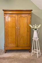 Brocante biedermeier kast buffetkast meidenkast linnenkast, Ophalen, Gebruikt, Eikenhout, Nvt
