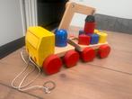speelgoed: houten kraanwagen, , auto's en baby  speeltjes, Ophalen of Verzenden, Gebruikt, Jongen of Meisje