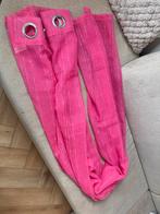 Roze Vitrage Gordijn - 135 x 260 cm - Lichtdoorlatend, 100 tot 150 cm, 200 cm of meer, Ophalen of Verzenden, Zo goed als nieuw