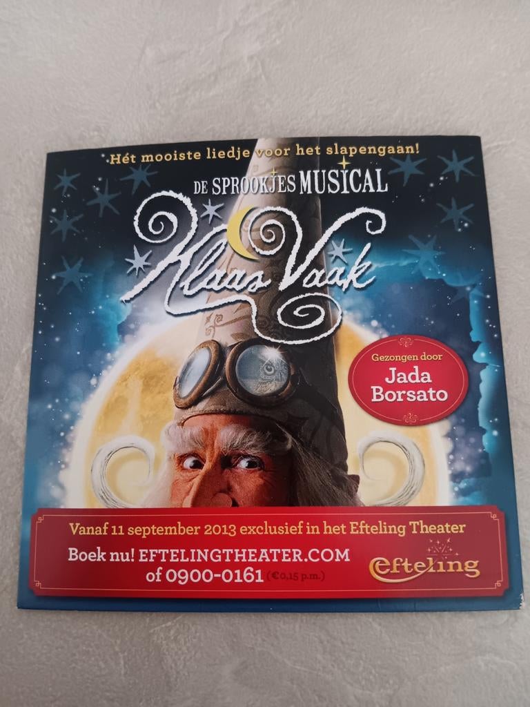 Efteling cd de sprookjes van klaasvaak de musical (nieuw), Verzamelen, Efteling, Ophalen of Verzenden