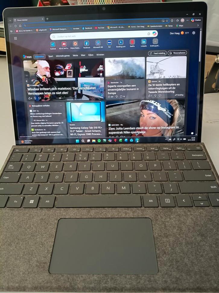 Microsoft Surface Pro 9 - i5-1235U, 8GB RAM, 238GB opslag, Computers en Software, Windows Tablets, Zo goed als nieuw, Ophalen