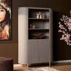 Wandkast Taupe Solana NIEUW VOORRAAD, Overige houtsoorten, Nieuw, Ophalen of Verzenden, Minder dan 150 cm