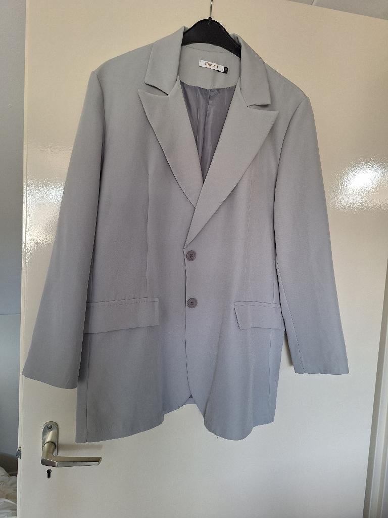 Colbertjasje lichtgrijs( Eighty9) L/XL, Maat 46/48 (XL) of groter, Ophalen of Verzenden, Zo goed als nieuw, Jasje