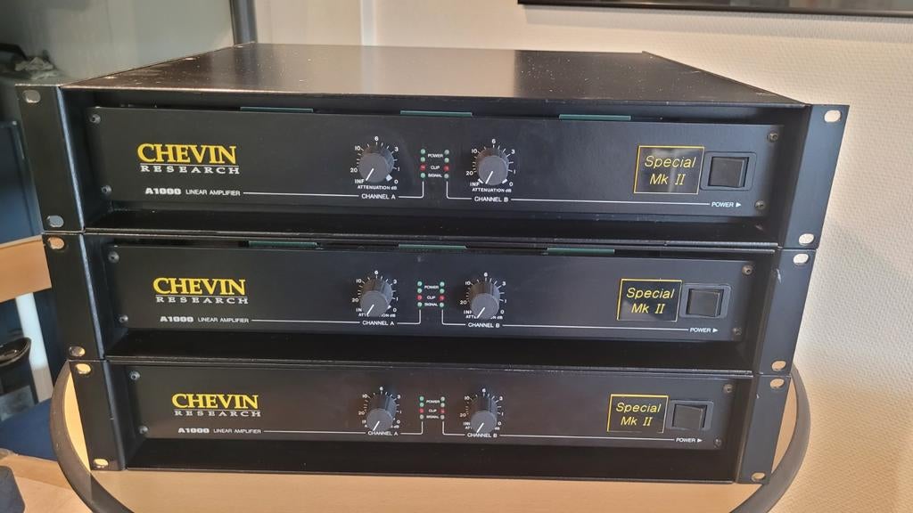3x Chevin Research special edition mk2, Ophalen of Verzenden, Zo goed als nieuw, 500 tot 1000 watt, P.A.
